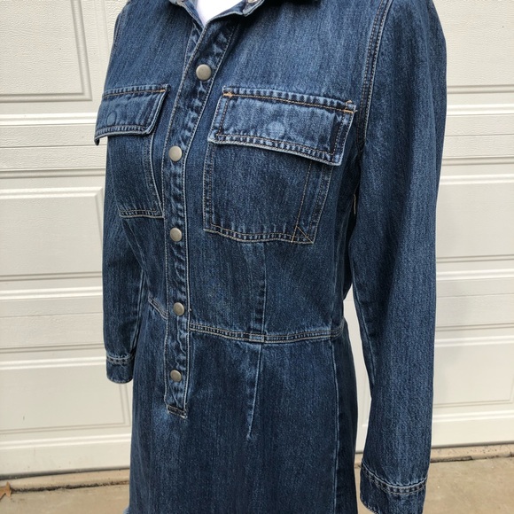 Lucky Brand Denim Dress With Raw Hem size Small - Picture 4 of 7